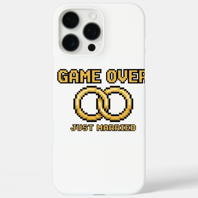 Coques Case-Mate iPhone Game Over Married Funny iPhone Case (Verso)