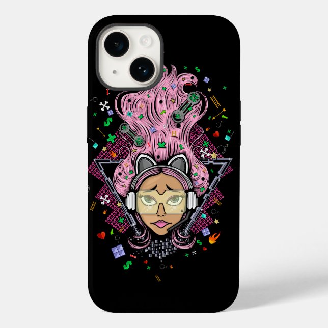 Coques Case-Mate iPhone Gamer fille (Verso)
