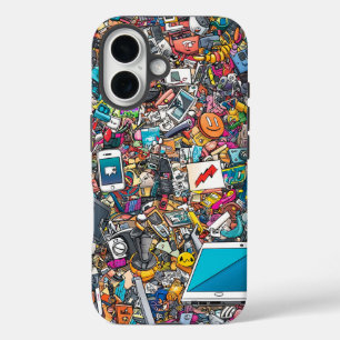 Coque Pour iPhone 16 Gamer Mayhem Urban Street Art Téléphone