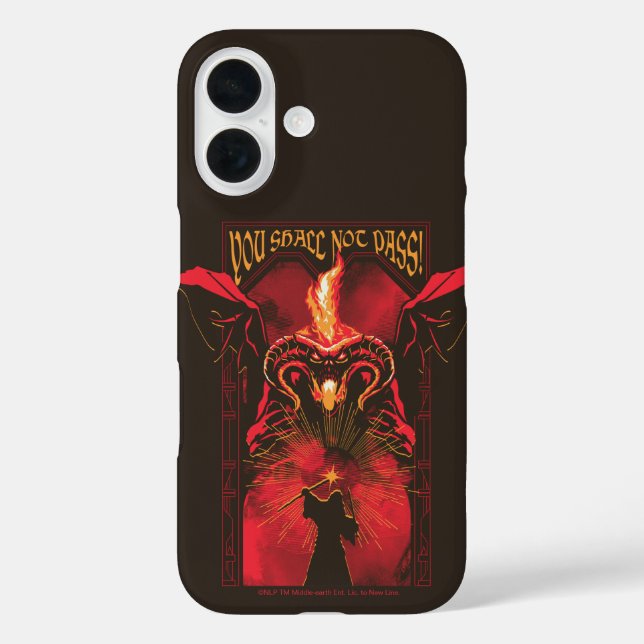 Coques Case-Mate iPhone GANDALF™ Vs Balrog "You Shall Not Pass" Graphic (Verso)