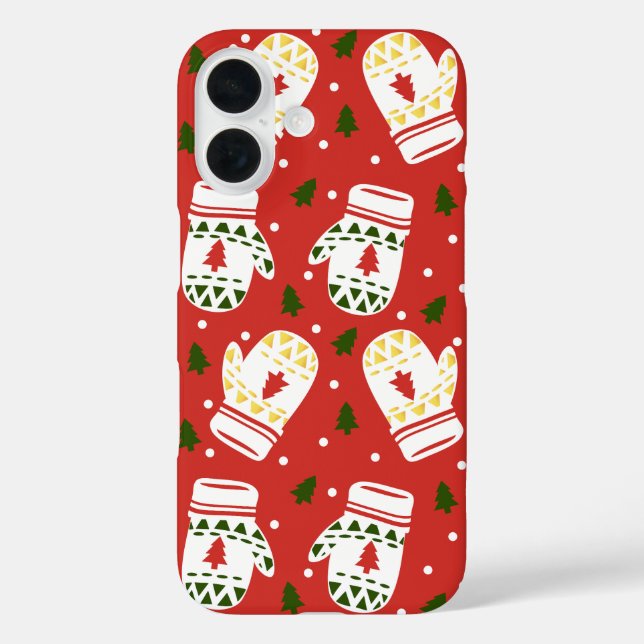 Coques Case-Mate iPhone Gants d'hiver dorés (Verso)