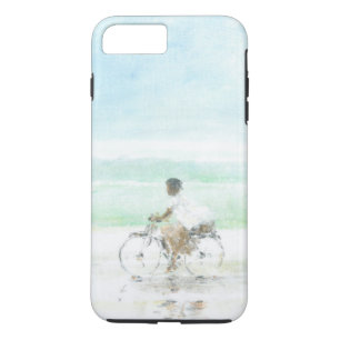 Coque iPhone 7 Plus Garçon sur la bicyclette