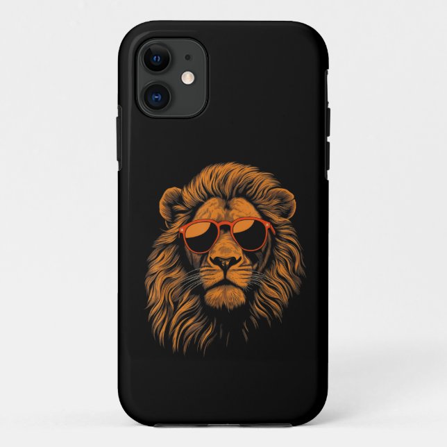 Coques Case-Mate iPhone Garçons Enfants Drôle Lion Animal (Dos)