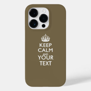 Coque Case-Mate iPhone Garde calme personnalisé ET Votre Texte