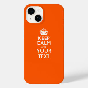 Coque Case-Mate iPhone Garde calme personnalisé ET Votre Texte