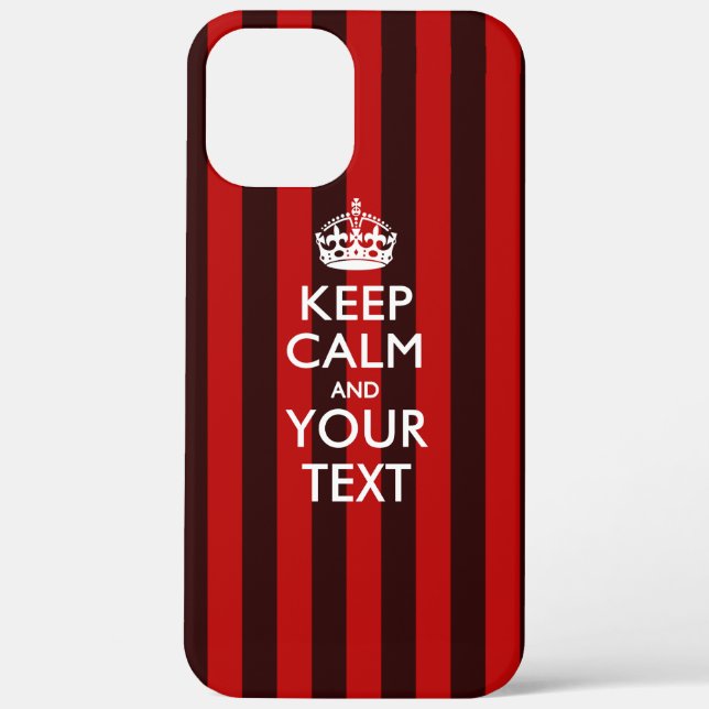 Coques Case-Mate iPhone Garde calme personnalisé ET Votre Texte (Verso)