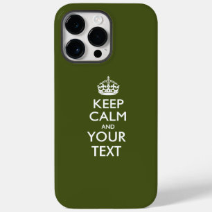 Coque Case-Mate iPhone Garde calme personnalisé ET Votre Texte