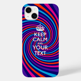 Coque Case-Mate iPhone Garde calme personnalisé ET Votre Texte