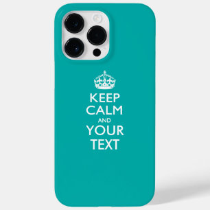 Coque Case-Mate iPhone Garde calme personnalisé ET Votre Texte