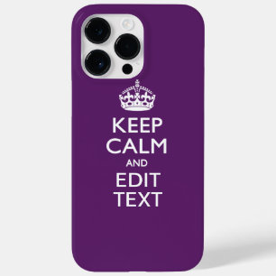 Coque Pour Pour iPhone 14 Pro Max Garde calme personnalisé Votre texte sur décoratio