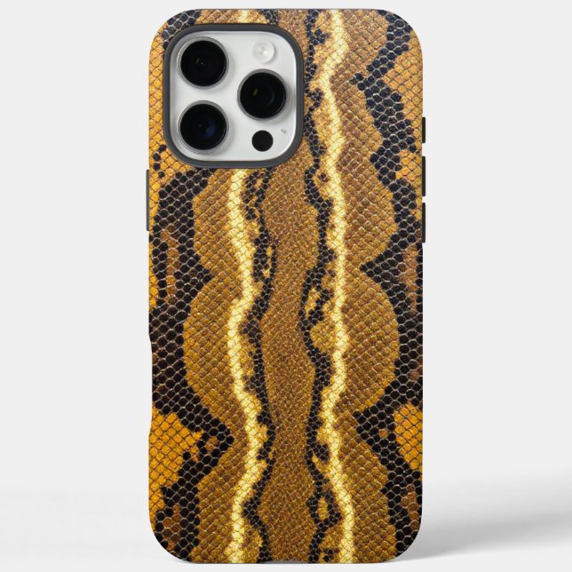 Coques Case-Mate iPhone Garde du serpent : Peau léopard jaune (Verso)