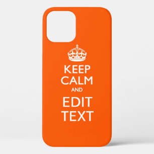 Case-Mate iPhone Case Garde PERSONNALISÉE CALME Votre Texte Orange