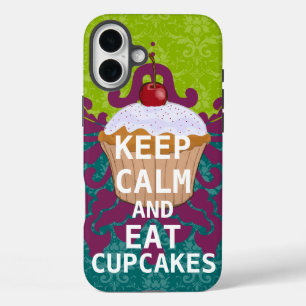 Coques iPhone 16 Plus GARDER CALME et manger Cupcakes changer aqua n'imp