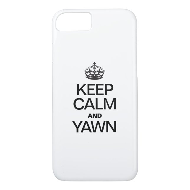COQUES Case-Mate iPhone GARDER CALME ET YAWN (Dos)