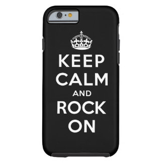Coque Tough iPhone 6 Gardez le calme et basculez dessus