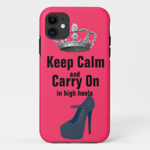 Case-Mate iPhone Case Gardez le calme et continuez dans des chaussures