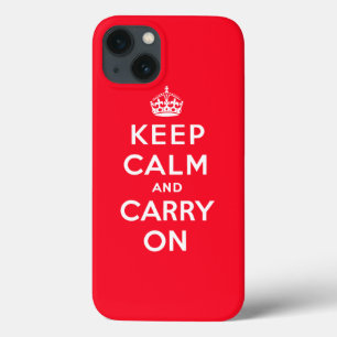 Coque Case-Mate iPhone Gardez le calme et continuez la conception vintage