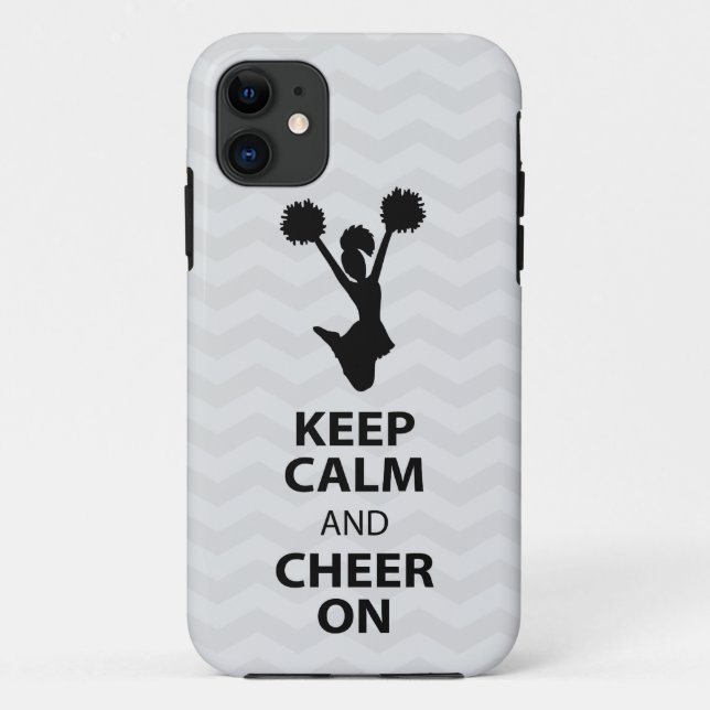 Coques Case-Mate iPhone GARDEZ LE CALME et ENCOURAGEZ DESSUS - NOIR - le (Dos)