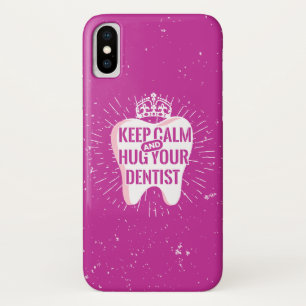 Case-Mate iPhone Case Gardez le calme et étreignez votre dentiste