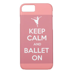 Coque Case-Mate Pour iPhone Gardez le calme et le ballet sur le cas de