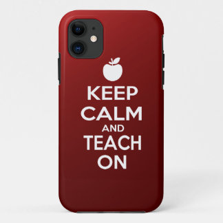 Etui iPhone Case-Mate Gardez le calme et l'enseignez dessus