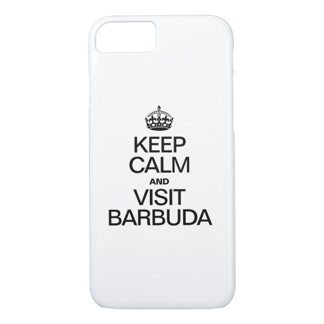 COQUES Case-Mate iPhone GARDEZ LE CALME ET VISITEZ BARBUDA (Dos)
