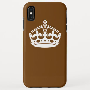 Coque Case-Mate Pour iPhone Gardez le calme sur la décoration Brown