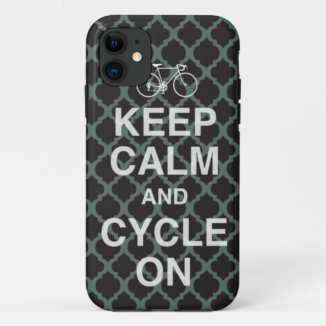 Coques Case-Mate iPhone Gardez le cas calme de l'iPhone 5 de bicyclette (Dos)
