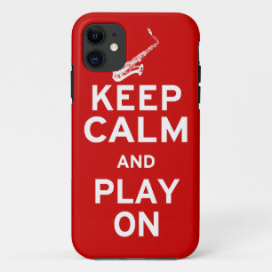 Coque Case-Mate iPhone Gardez le saxophone calme