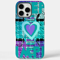 Gardez-le simple : Cyan Heart & Clarity Art Motif
