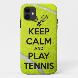 Coque iPhone 11 Gardez les sports de raquette de boule de sport de