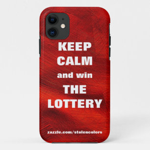 Coque Case-Mate iPhone GARDEZ SON CALME ET GAGNEZ À LA LOTERIE Red Copper