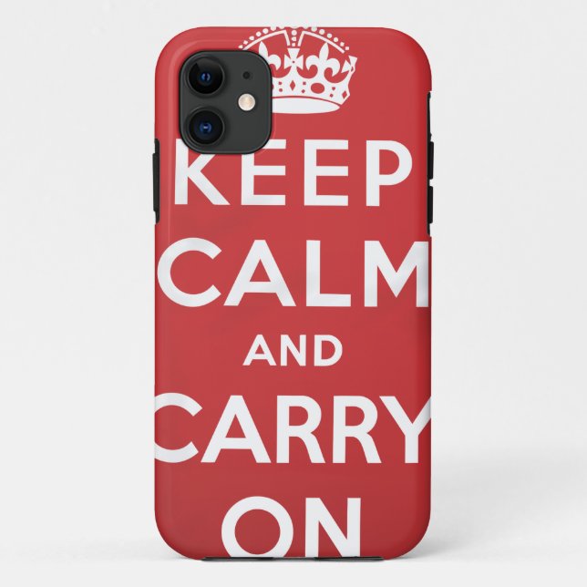 Coques Case-Mate iPhone Gardez votre calme et continuez (Dos)