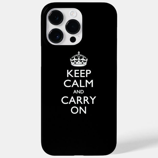 COQUES Case-Mate iPhone GARDEZ VOTRE CALME ET CONTINUEZ (Verso)
