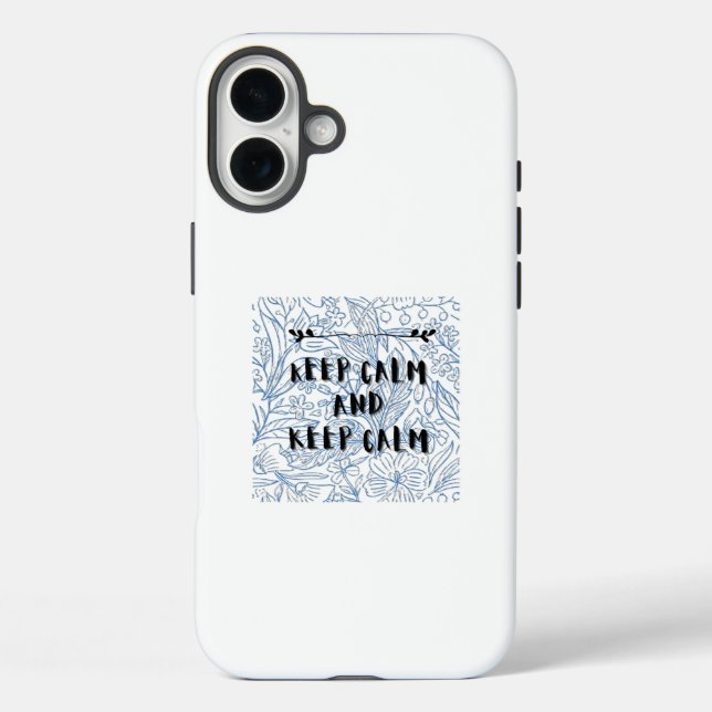 Coques Case-Mate iPhone Gardez votre calme et restez calme (Verso)
