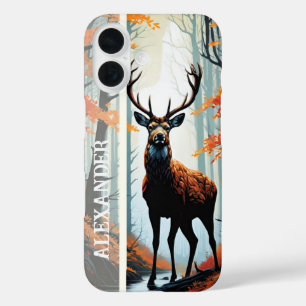 Coque Pour iPhone 16 Gardien de la forêt d'automne