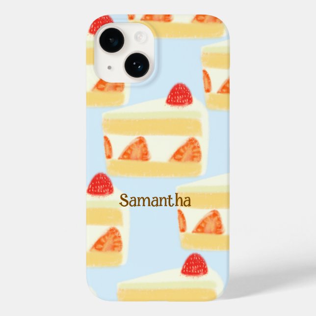 Coques Case-Mate iPhone Gâteau aux fraises (Verso)