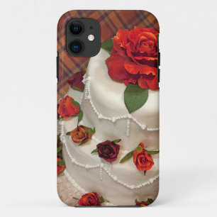 Case-Mate iPhone Case Gâteau mariage aux roses rouges