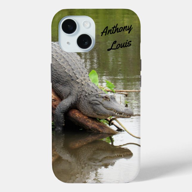 Coques Case-Mate iPhone Gator Floride personnalisée - Alligator Phone Case (Verso)