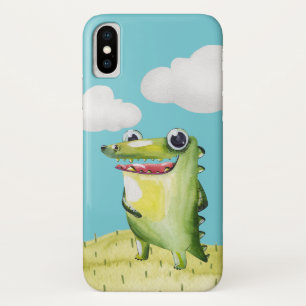 Coque iPhone X Gator souriant drôle
