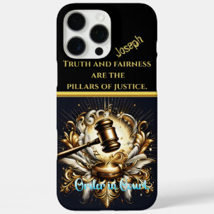 Coque iPhone 16 Pro Max Gavel sur l'autorité des commandes de base