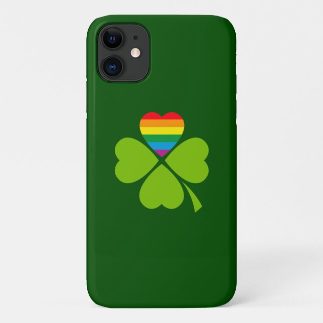 Coques Case-Mate iPhone Gay Lucky Clover (Dos)