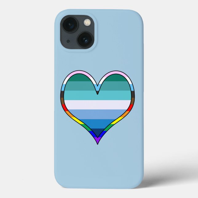 Coques Case-Mate iPhone Gay pride Coque-coque iphone du coeur (Verso)