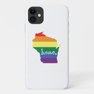 Case-Mate iPhone Case Gay pride du Wisconsin  Carte de la maison
