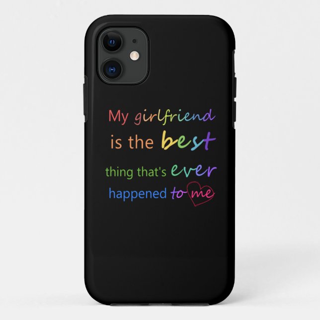 Coques Case-Mate iPhone Gay pride - "mon amie est " (Dos)