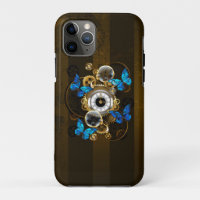 Gears of Steampunk and Blue Butterflies