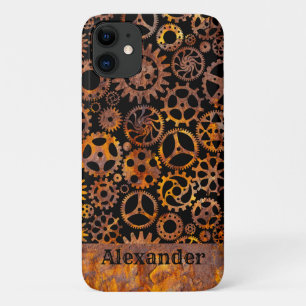 Case-Mate iPhone Case Gears Rusty Super Colorée Nom personnalisé
