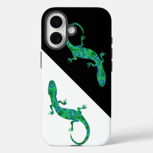 Coque Pour iPhone 16 Gecko vert