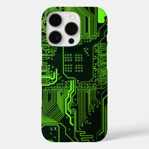 Coque iPhone 16 Pro Geek de la carte de circuit électronique Nerd PCB 