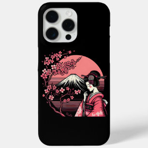 Coque Case-Mate iPhone Geisha japonais Mont Fuji Cerry Blossom Trees
